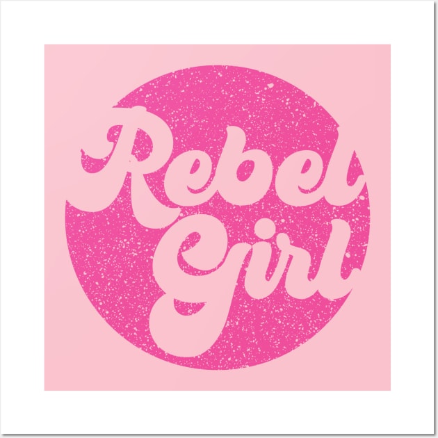 Rebel Girl Distressed Wall Art by Perpetual Brunch